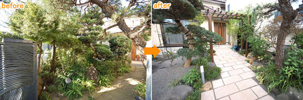 神奈川県 藤沢市 庭園 造園 リノベーション施工例